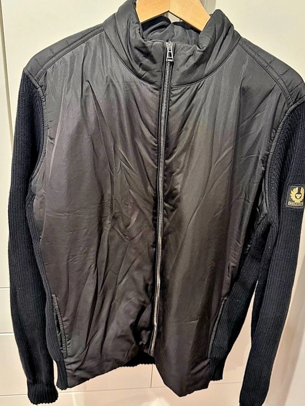 Belstaff Kelbrook Zip Cardigan Men's Black Jacket Size XXL